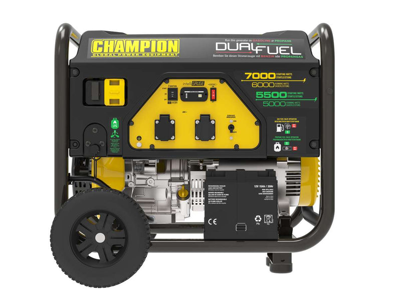 Champion 7000 Watt LPG Dual Fuel Generator With Electric Start