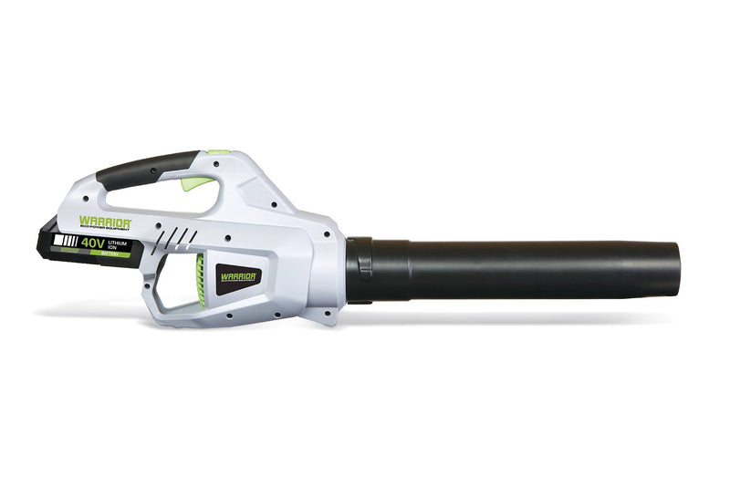 Side view of Warrior Eco Power Equipment  40v Cordless Leaf Blower