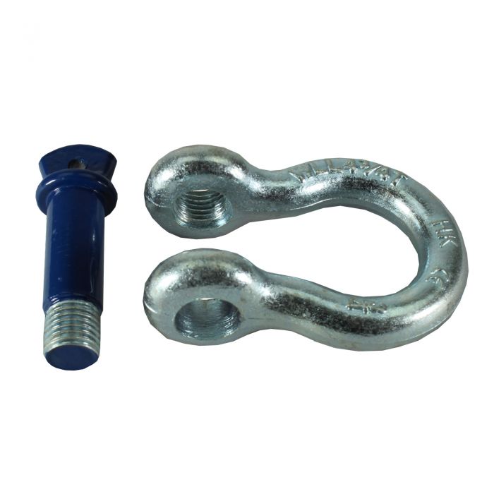 Galvanised 4.75t Blue Pin Tested Shackle with 22mm Pin - Bimson Power EU